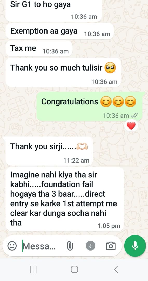 Student message