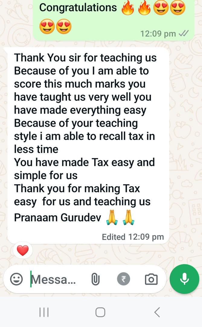Student message