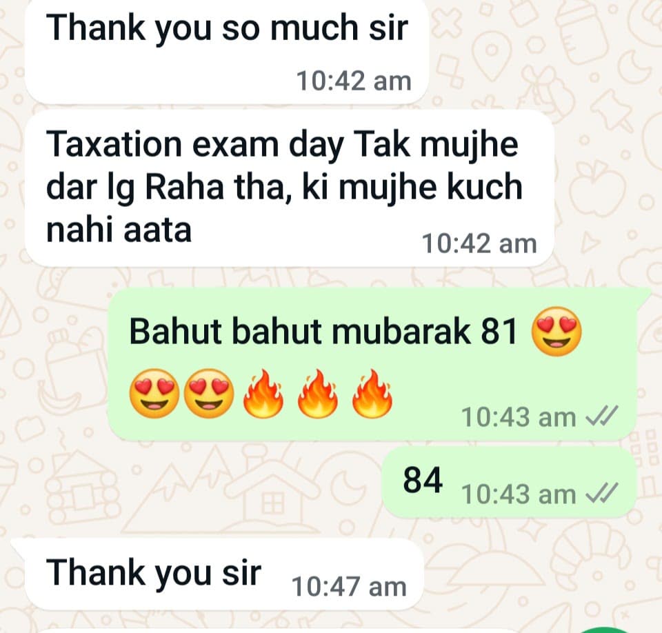 Student message