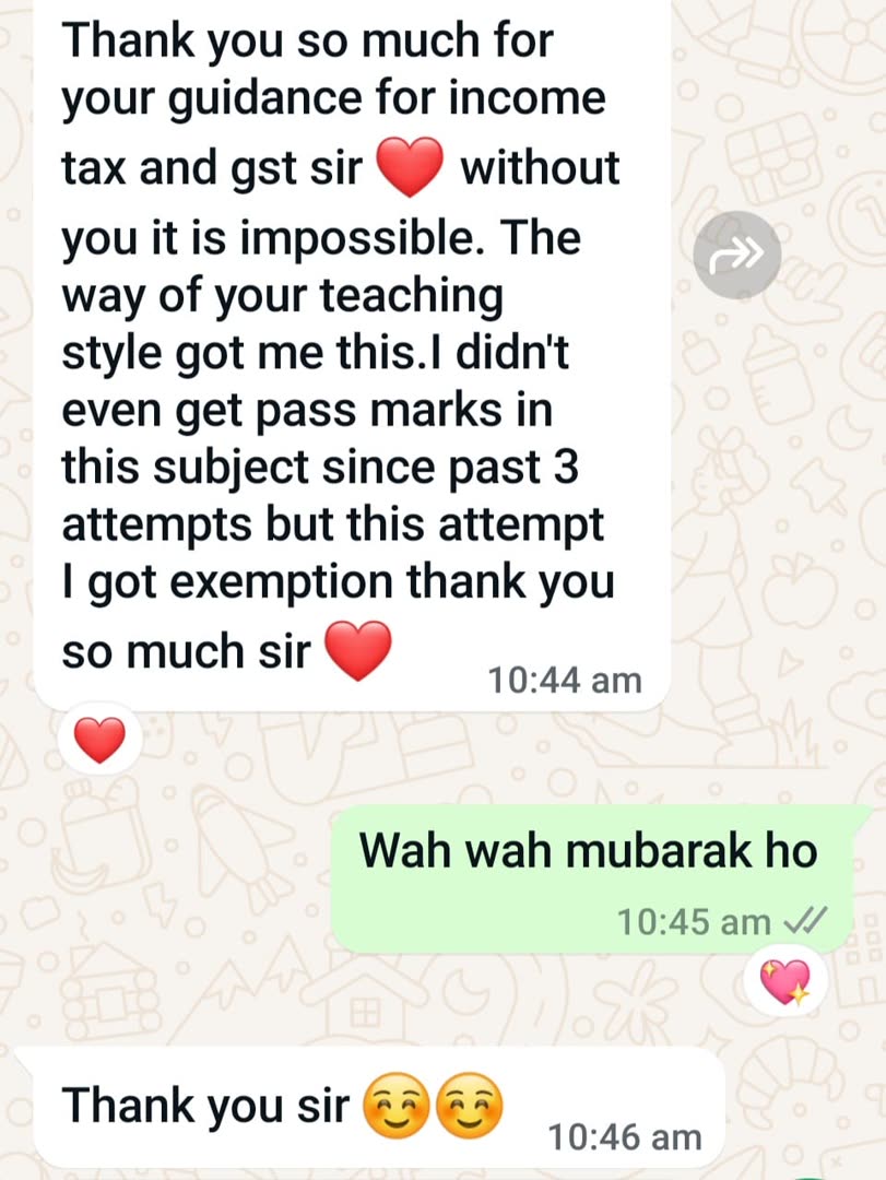 Student message