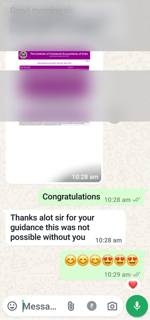 Student message