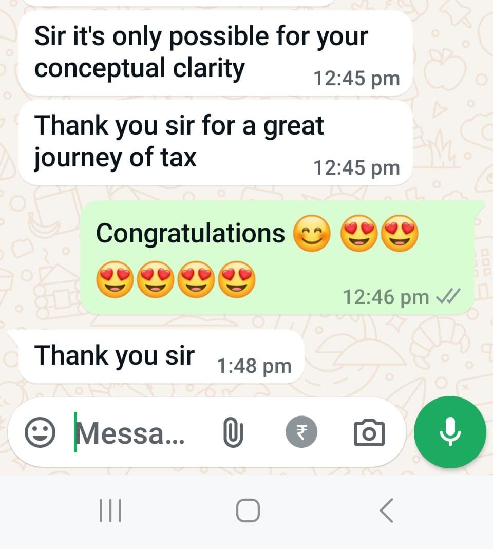Student message