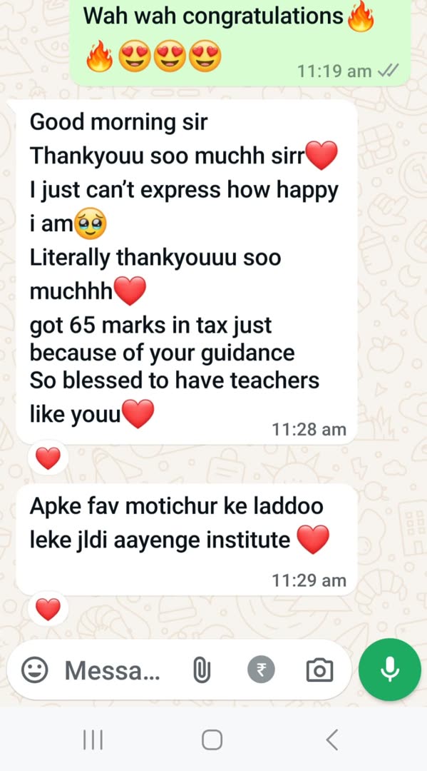 Student message