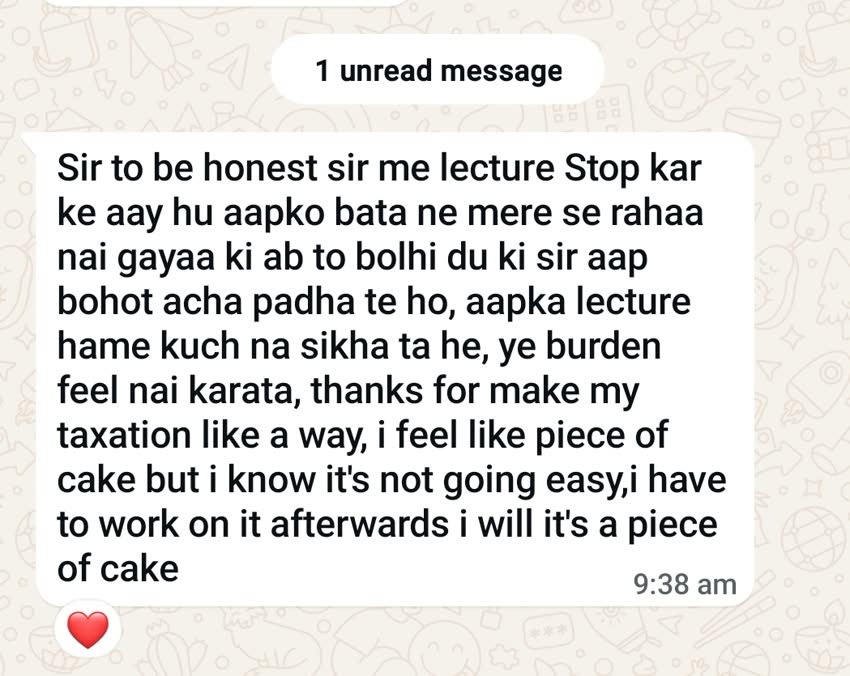 Student message